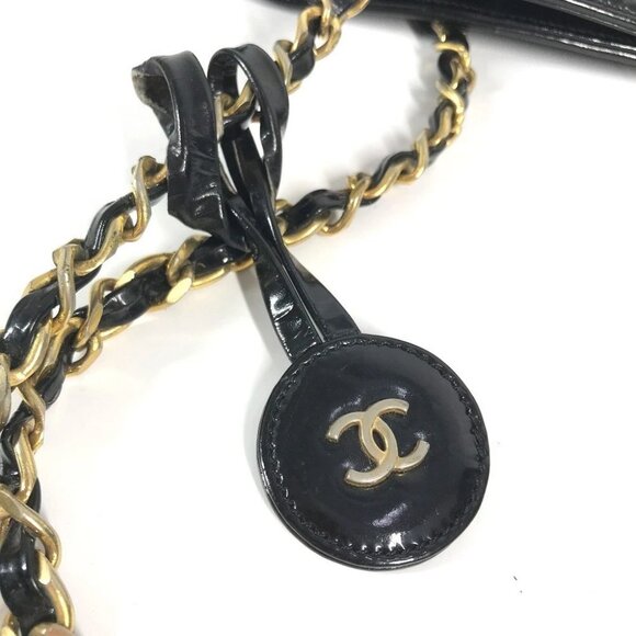 CHANEL vintage Quilted Matelasse Double Chain Bag Tote Bag Shoulder Bag - Picture 10 of 14